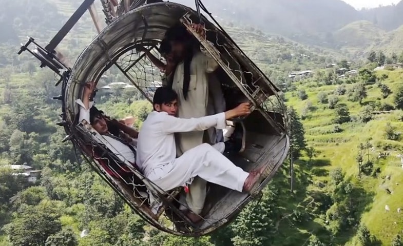 battagram suspended cable car