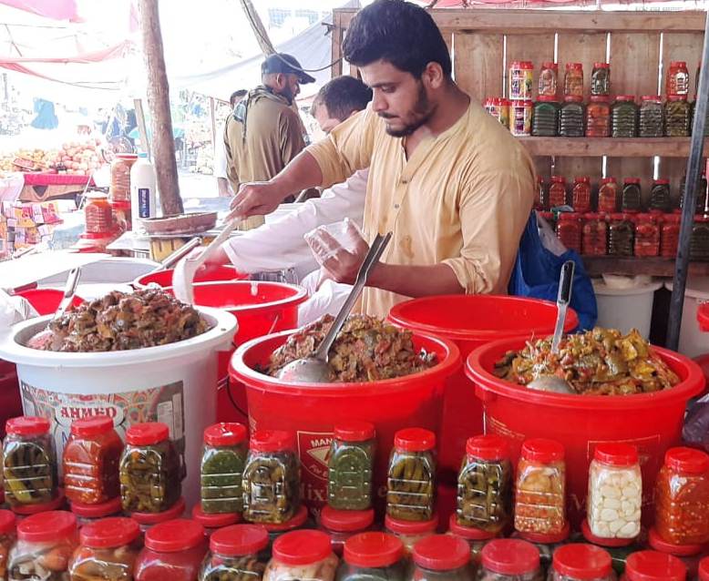 Usman's shop in Peshawar's Board Bazaar